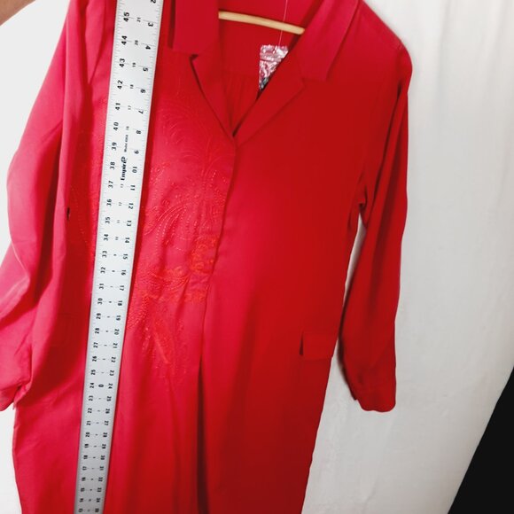 Soft Surroundings Dress, NWOT, Weekender Embroidered Shirt Dress, Small, Mature - Picture 12 of 16